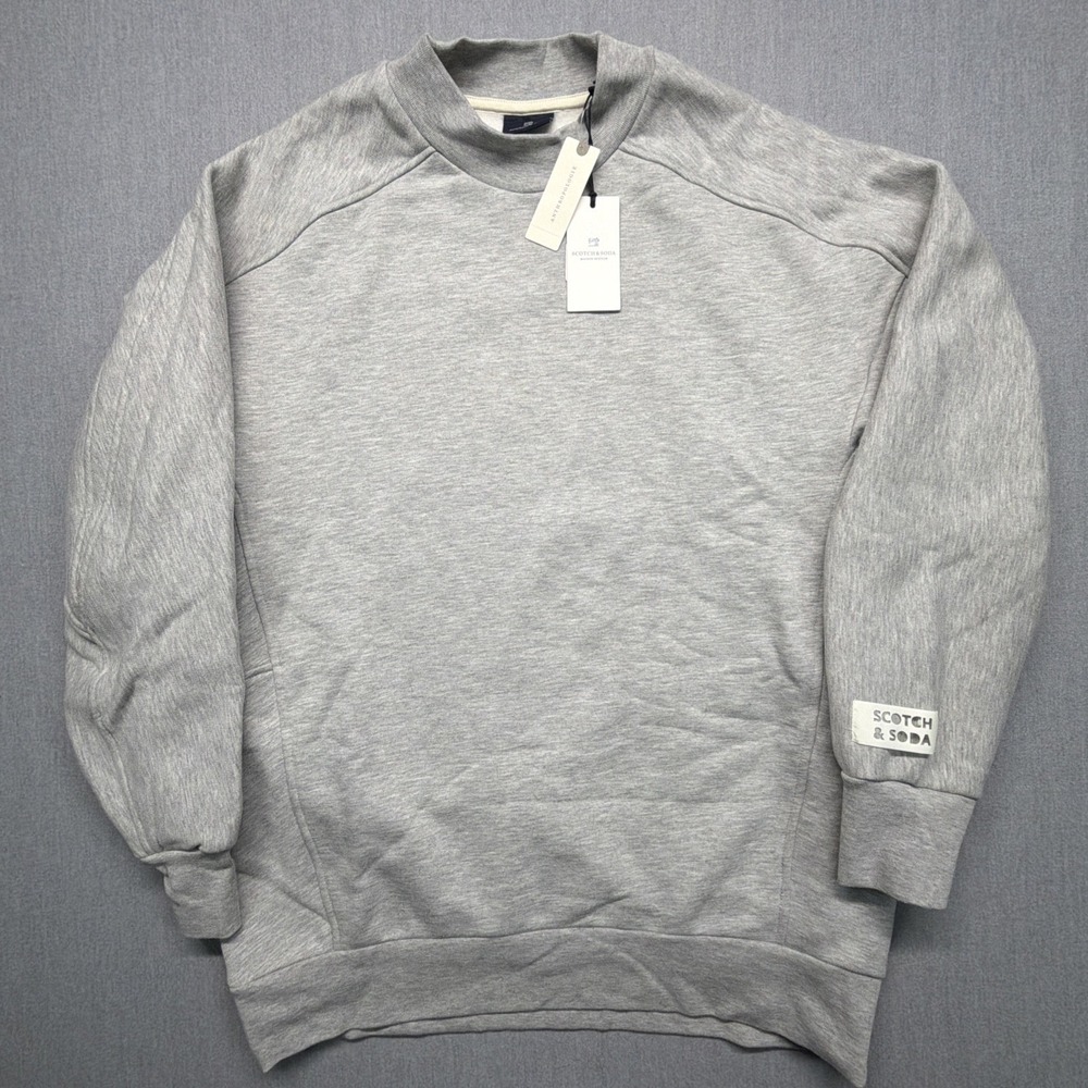 Scotch & Soda Gray Fleece Sweatshirt Style #159933 Size Large NEW w/Tags
